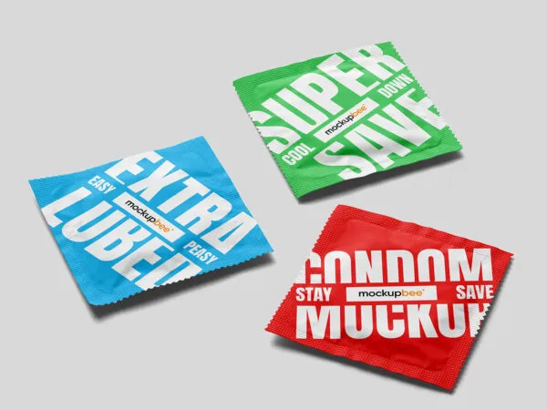 Triple Condom Mockup 1