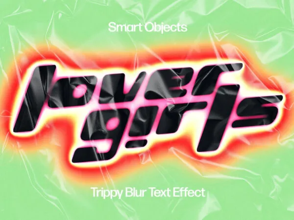 Trippy Blur Text Effect 1