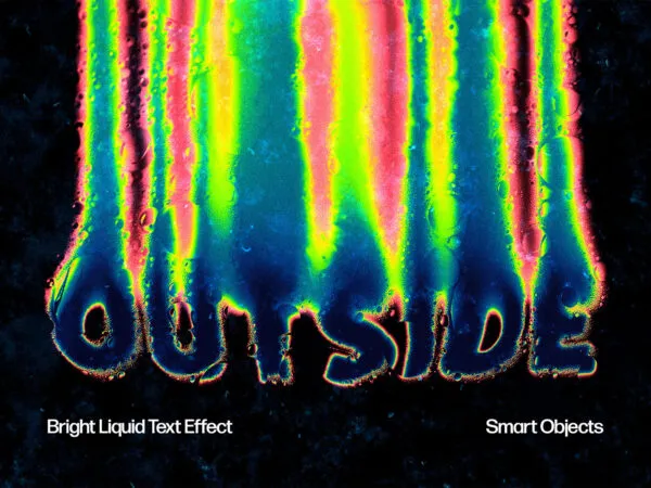Trippy Liquid Distort Text Effect 1