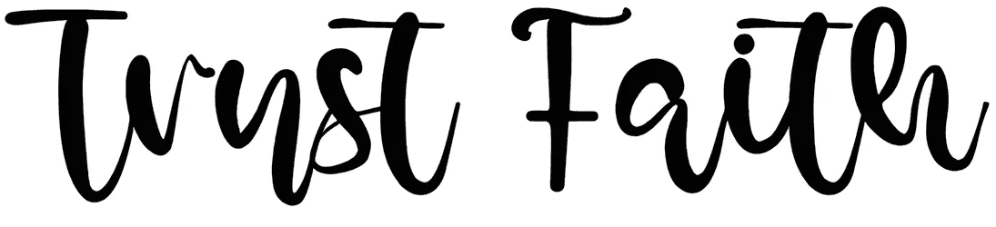 Trust Faith Font 1