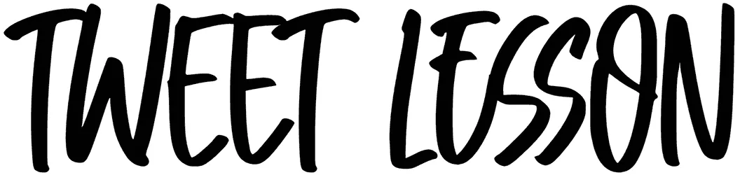 Tweet Lesson Font 1