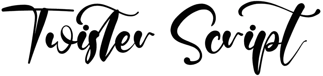 Twister Script Font 1