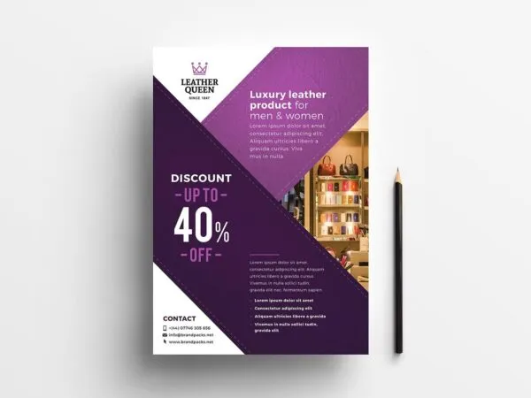 Two A4 Posters Template Featuring Products or Services 1
