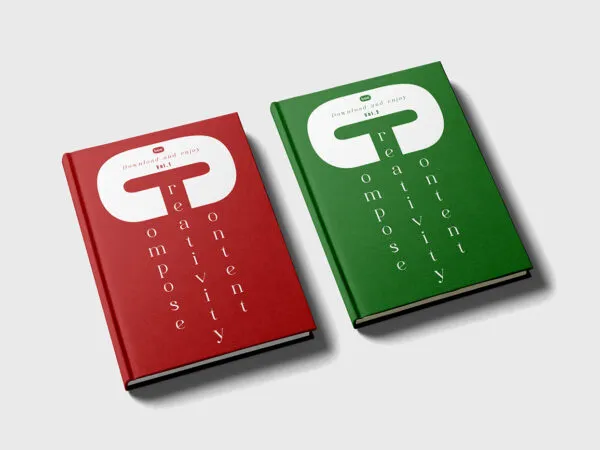 Two Books in Perspective Mockup 1