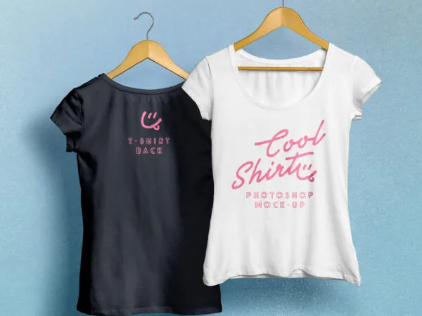 Two Hanging Mockup T Shirt 1