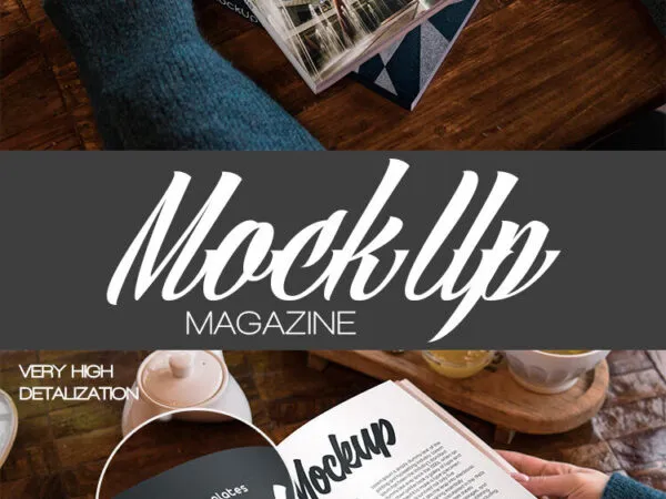 Two Magazine Mockups in Hands of a Woman 1