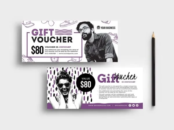 Two Minimal Gift Voucher Templates 1