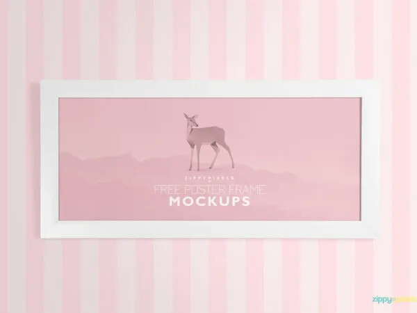 Two Mockups Featuring Landscape Picture Frames 1
