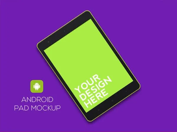 Two Mockups of Android Tablet Screen 1