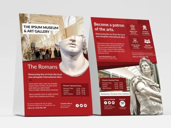 Two Museum Event Flyer Templates 1