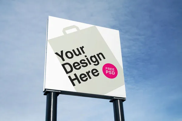 Two Outdoor Square Billboard Mockups 1