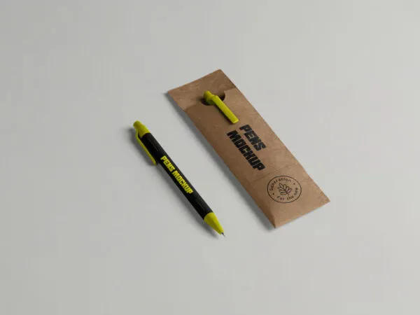 Two Pens with Case Mockup 1