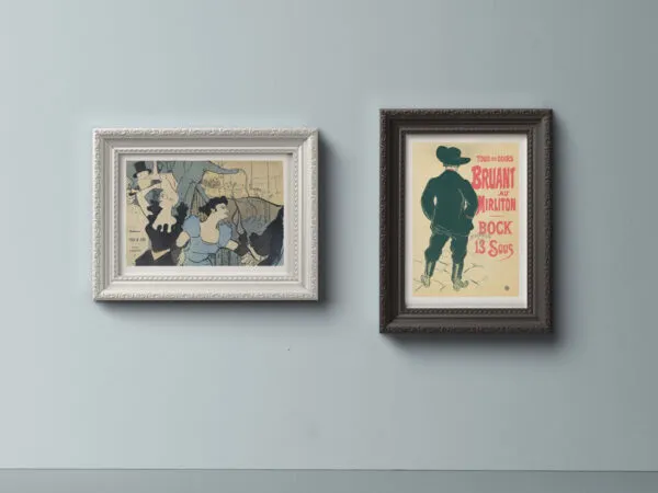 Two Photo Frame Mockup in Black and White 1