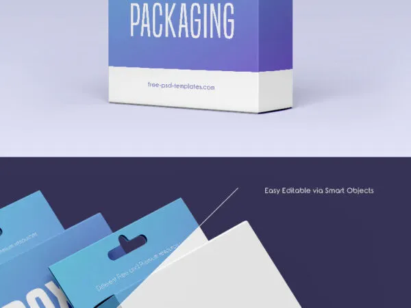 Two Realistic Small Boxes Packaging Mockups 1