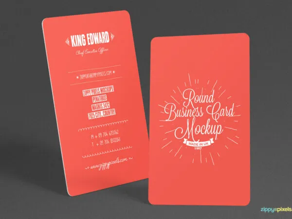 Two Round Card Mockup 1