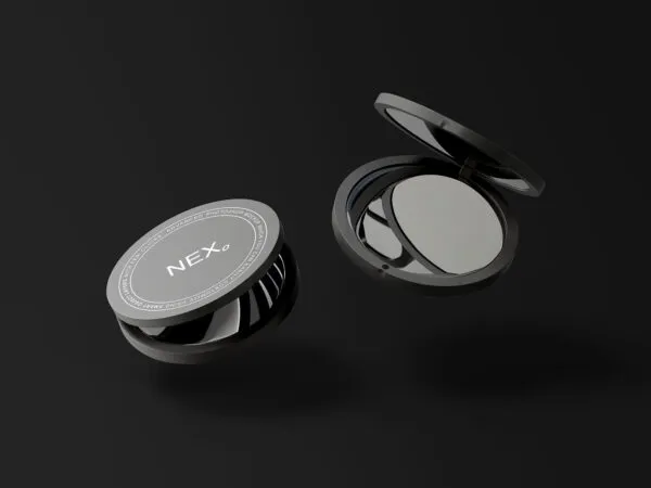 Two Round Compact Mirrors Mockup 1