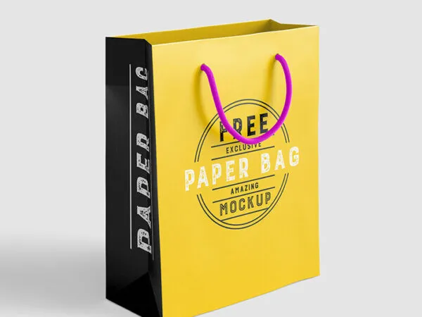 Two Standing Paper Bag Mockups 1