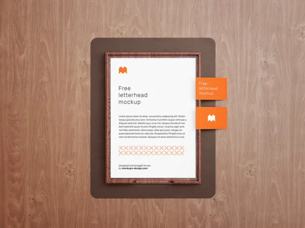 Two Stationery Mockups in Different Views 1