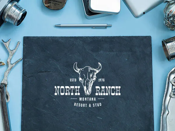 Two Stationery Scene Creator Mockups in Top View 1