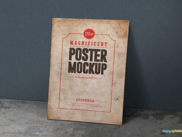Two Vintage Style Poster Mockup 1