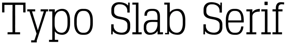 Typo Slab Serif Font 1