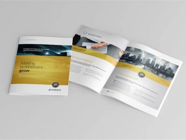 US Letter Brochure Mockup in 3 Sights 1
