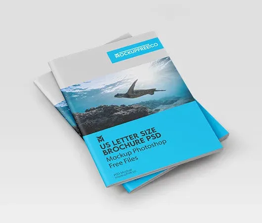 US Letter Size Brochure Mockup 1