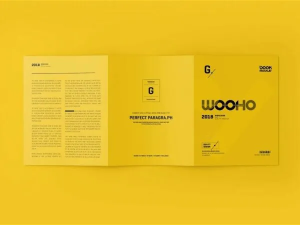 US Letter Tri Fold Brochure Mockup in 8 Sights 1