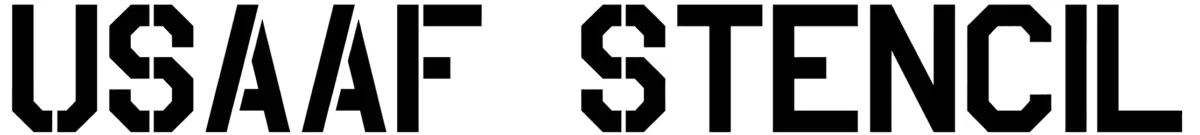 USAAF Stencil Font 1