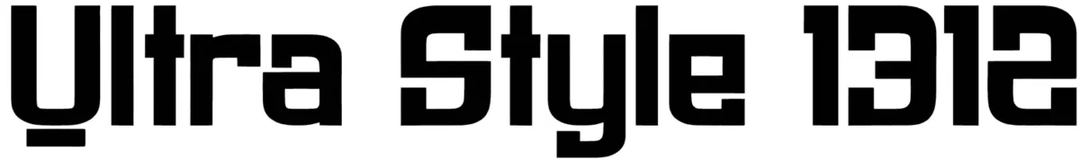 Ultra Style 1312 Font 1