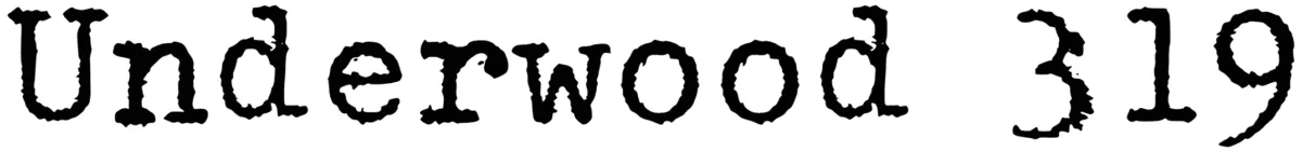 Underwood 319 Font 1