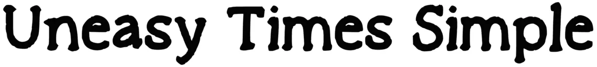 Uneasytimes Simple Font 1