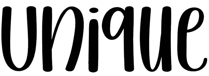 Unique Font 1