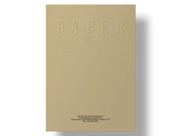 Universal Paper Mockup in Facing View 1
