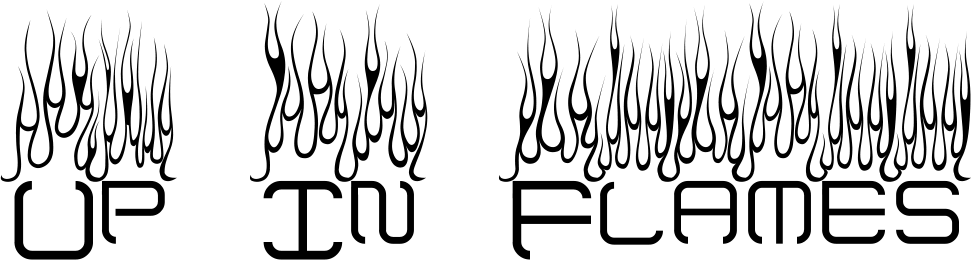 Up In Flames Font 1