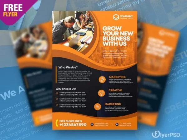 Urban Abstract Business Advertising Flyer Template 1