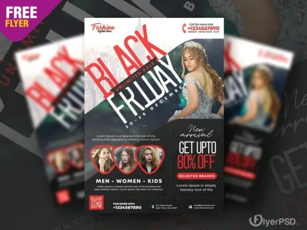 Urban Black Friday Sale Flyer Template 1