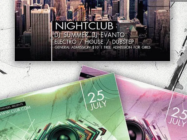 Urban Bold Festival and Club Party Flyer Template 1