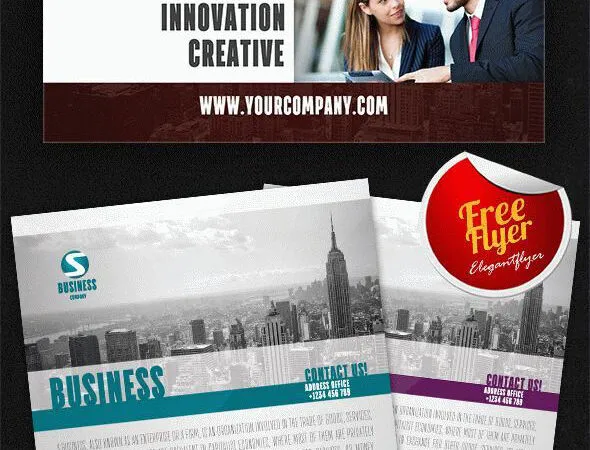 Urban Business Flyer and Facebook Cover Template 1
