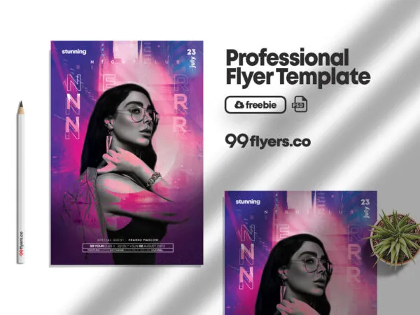 Urban Dance Club Flyer Template 1