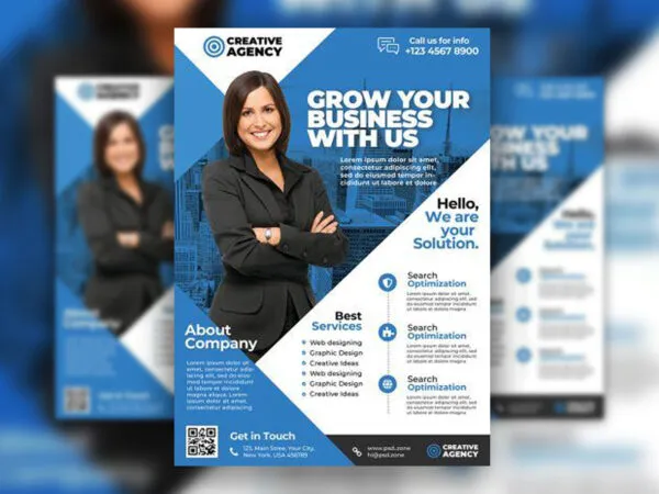 Urban Geometric Business Flyer Template 1