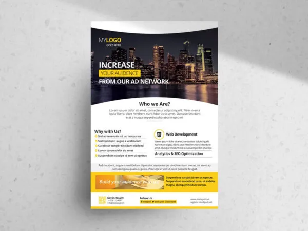 Urban Infographic Corporate Flyer Template 1