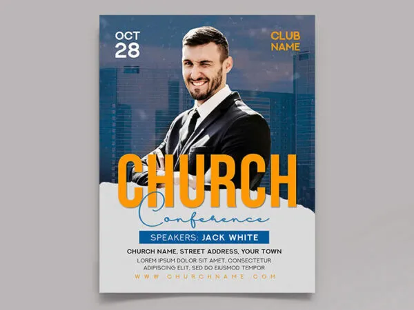 Urban Modern Church Flyer Template 1