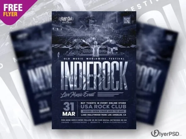 Urban Modern Music Event Flyer Template 1