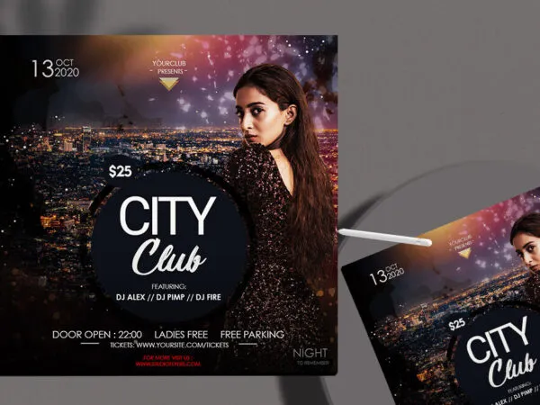 Urban Modern Nightclub Instagram Banner Template 1