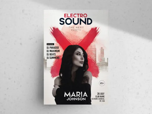 Urban Party Music Flyer Template 1