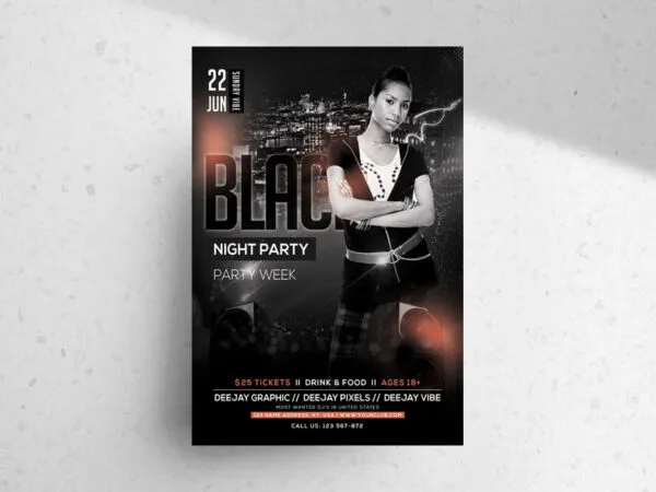 Urban Party Night Flyer Template 1