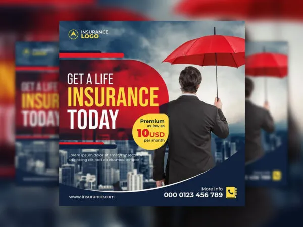 Urban Photo Insurance Business Flyer Instagram Post Template 1