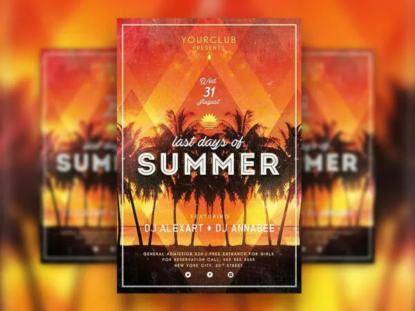 Urban and Frame Club Party Flyer Template 1