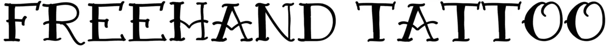 VTC Freehand Tattoo One Font 1